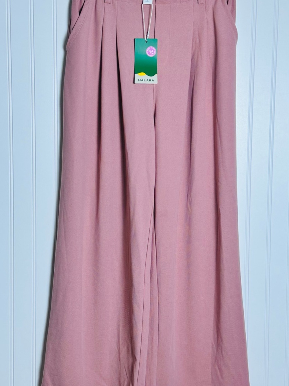 Halara Flex™ High Waisted Pocket Wide Leg Waffle Work Pants NWT M Office Casual - Picture 7 of 10
